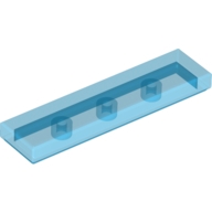 Lego destička 1x4 hladká, průhledná tmavě modrá (4590989, 6252050)